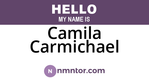 Camila Carmichael