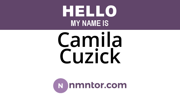 Camila Cuzick