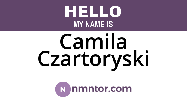 Camila Czartoryski