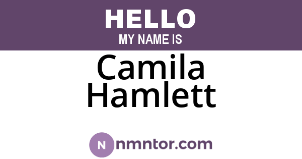 Camila Hamlett