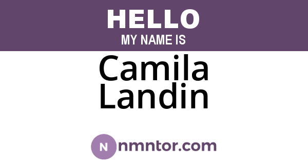 Camila Landin