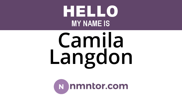 Camila Langdon