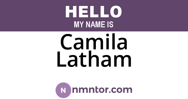 Camila Latham