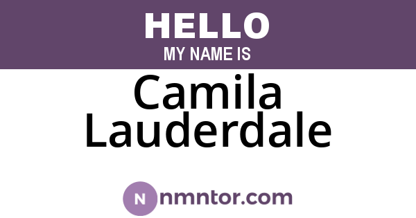 Camila Lauderdale