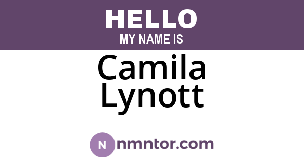 Camila Lynott
