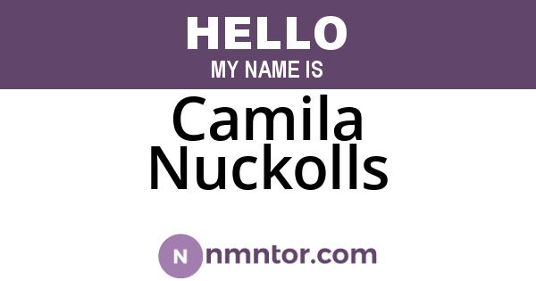 Camila Nuckolls