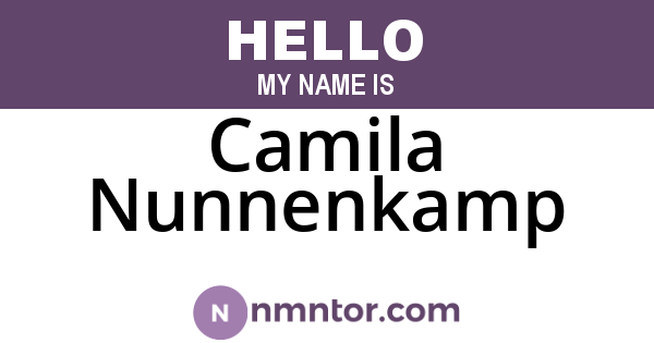 Camila Nunnenkamp