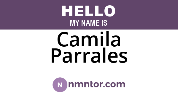 Camila Parrales