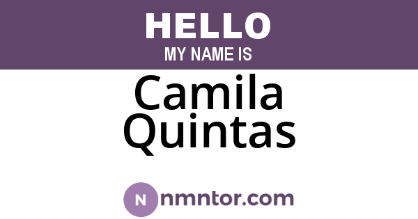 Camila Quintas