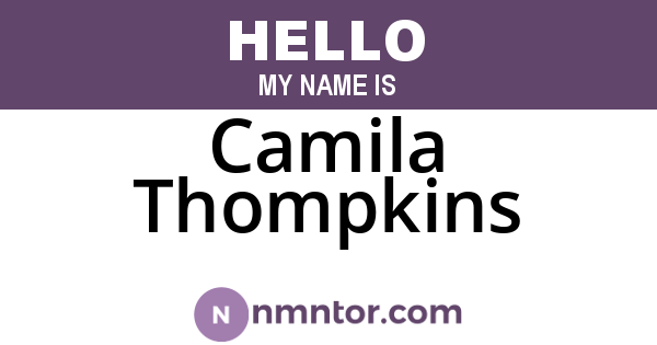 Camila Thompkins