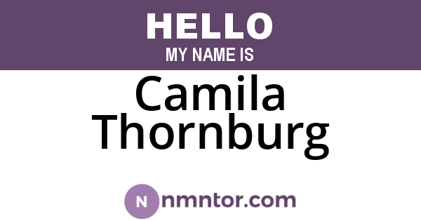 Camila Thornburg
