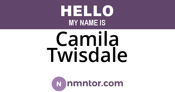 Camila Twisdale