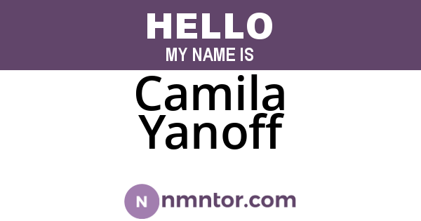 Camila Yanoff