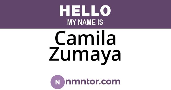 Camila Zumaya