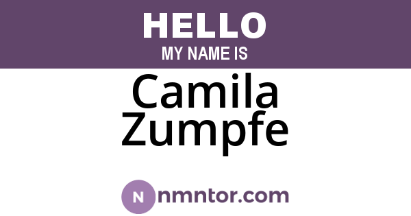 Camila Zumpfe