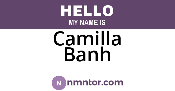 Camilla Banh