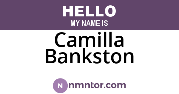 Camilla Bankston