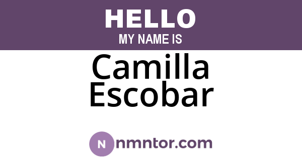 Camilla Escobar