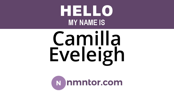 Camilla Eveleigh