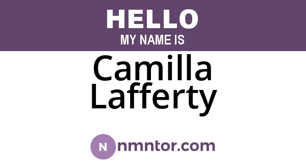 Camilla Lafferty