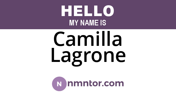 Camilla Lagrone