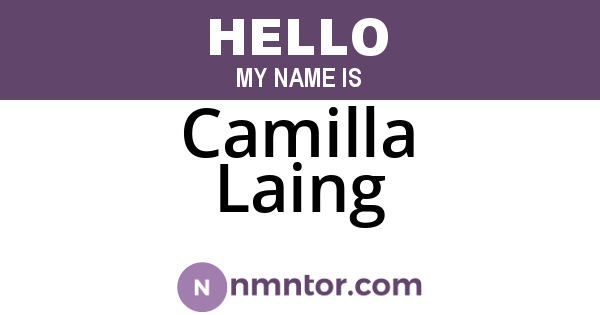 Camilla Laing