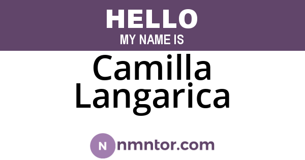 Camilla Langarica