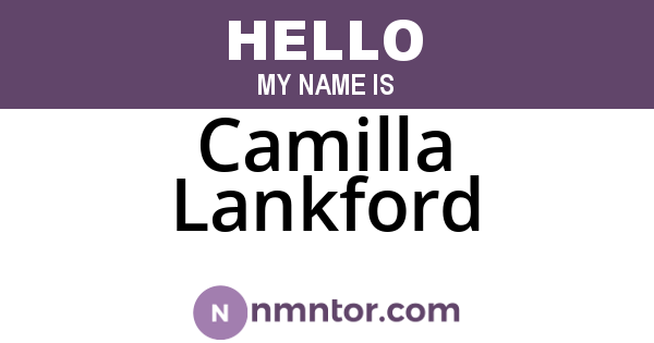 Camilla Lankford