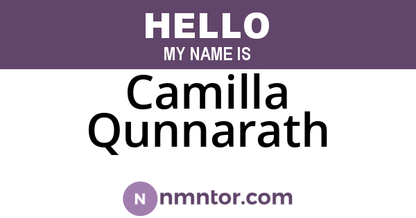 Camilla Qunnarath