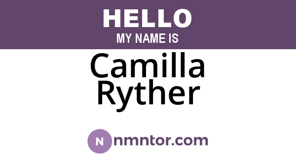 Camilla Ryther