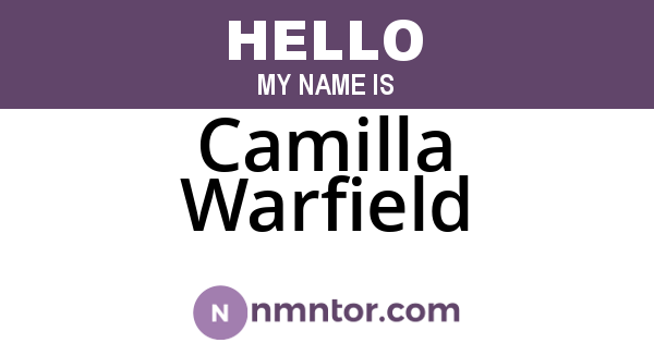 Camilla Warfield