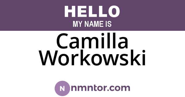 Camilla Workowski