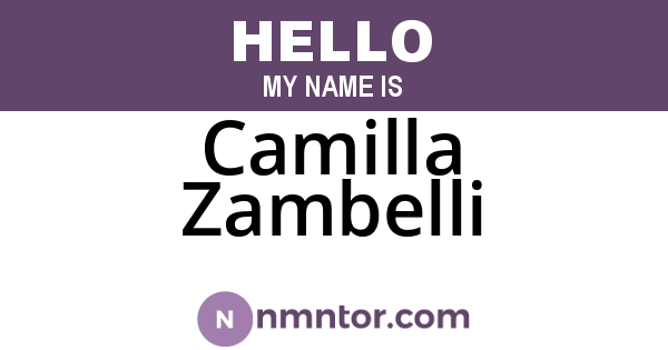 Camilla Zambelli