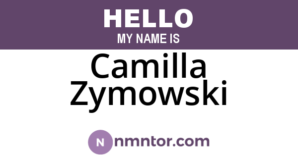 Camilla Zymowski