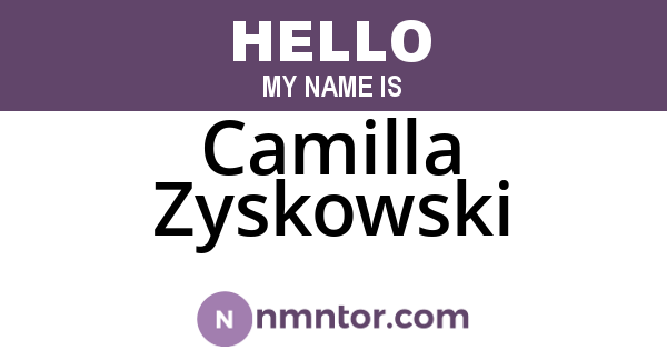 Camilla Zyskowski