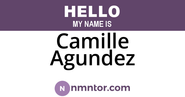 Camille Agundez