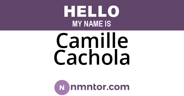 Camille Cachola