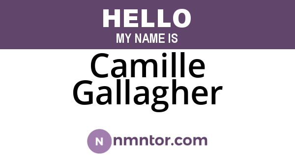 Camille Gallagher
