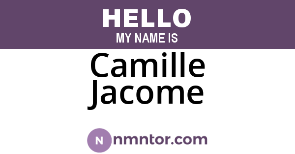 Camille Jacome