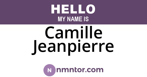 Camille Jeanpierre