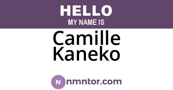 Camille Kaneko