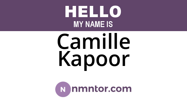 Camille Kapoor