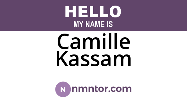 Camille Kassam