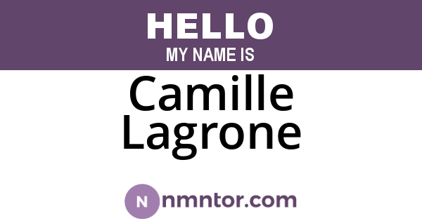 Camille Lagrone