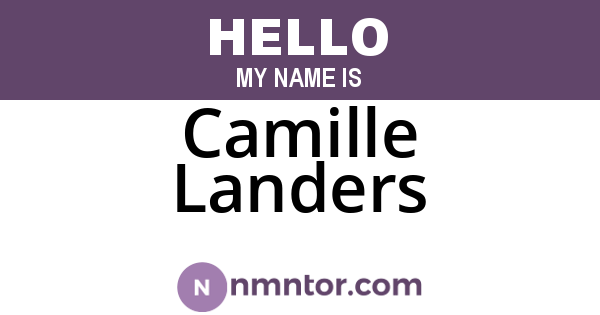 Camille Landers