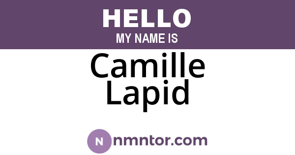 Camille Lapid