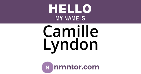 Camille Lyndon