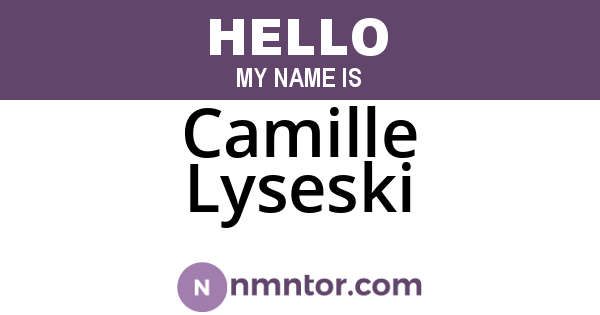 Camille Lyseski