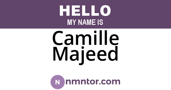 Camille Majeed