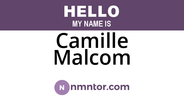 Camille Malcom